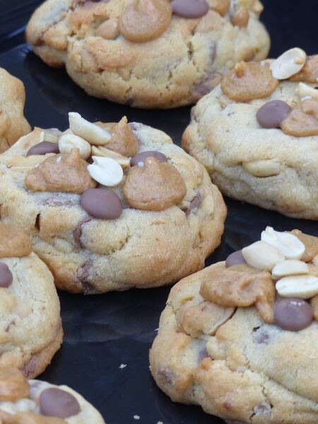 Cookies au chocolat au lait et cacahuètes